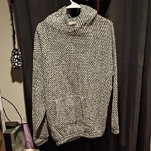 Black and White Knit Sweater